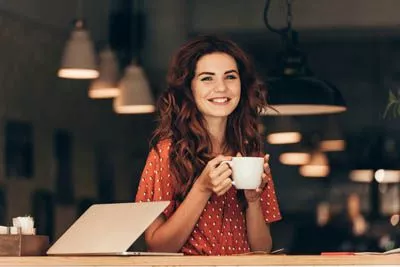 woman smiling after making a dental appointment at Napa Valley Dental Group