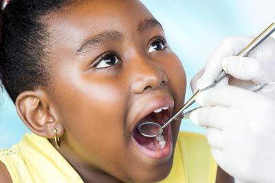 young girl getting a dental checkup at Napa Valley Dental Group