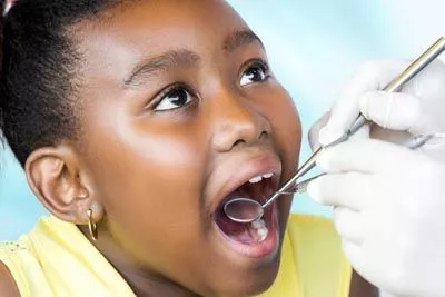 young girl getting a dental checkup at Napa Valley Dental Group