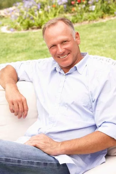 man showing off his restored smile after working with Napa Valley Dental Group